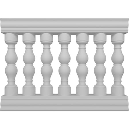 Fiberthane Avalon Balustrade Railing Kit, Style I (6 7/8 On-Center Spacing To Pass 4 Sphere Code)